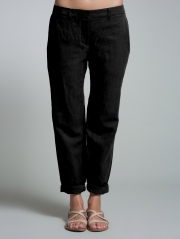 Straight Leg Rolled Hem Pant