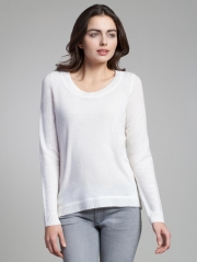 Cashmere Hi-lo Scoop Neck