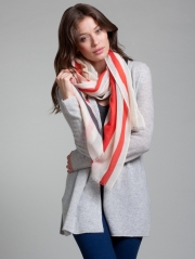 Geometric Print Woven Scarf