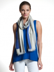 Geometric Print Woven Scarf