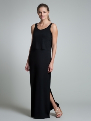 Travel Jersey Double Layer Maxi Dress