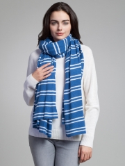 Cashmere Striped Travel Wrap