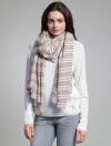 Cashmere Striped Travel Wrap