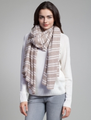 Cashmere Striped Travel Wrap