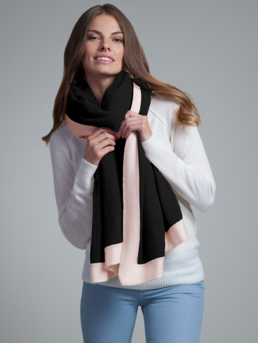Cashmere Tipped Travel Wrap