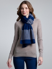 Cashmere Stripe Essential Scarf