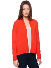 Cashmere Hi Lo Open Cardigan