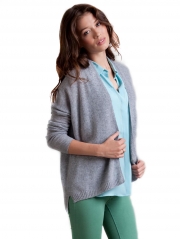 Cashmere Hi Lo Open Cardigan