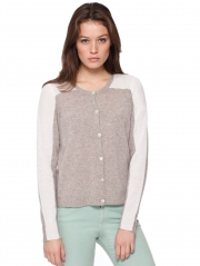 Cashmere Color Block Cardigan