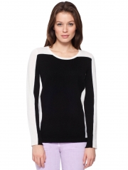 Cashmere Color Block Crewneck Cashmere Color Block Crewneck