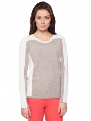 Cashmere Color Block Crewneck Cashmere Color Block Crewneck