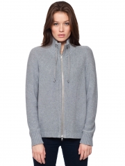 Cotton Funnel Neck Jacket