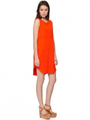 Cross Knit Stretch Slash Neck Dress