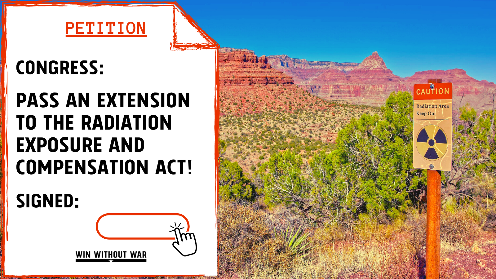 Congress Pass the RECA Extension! Win Without War