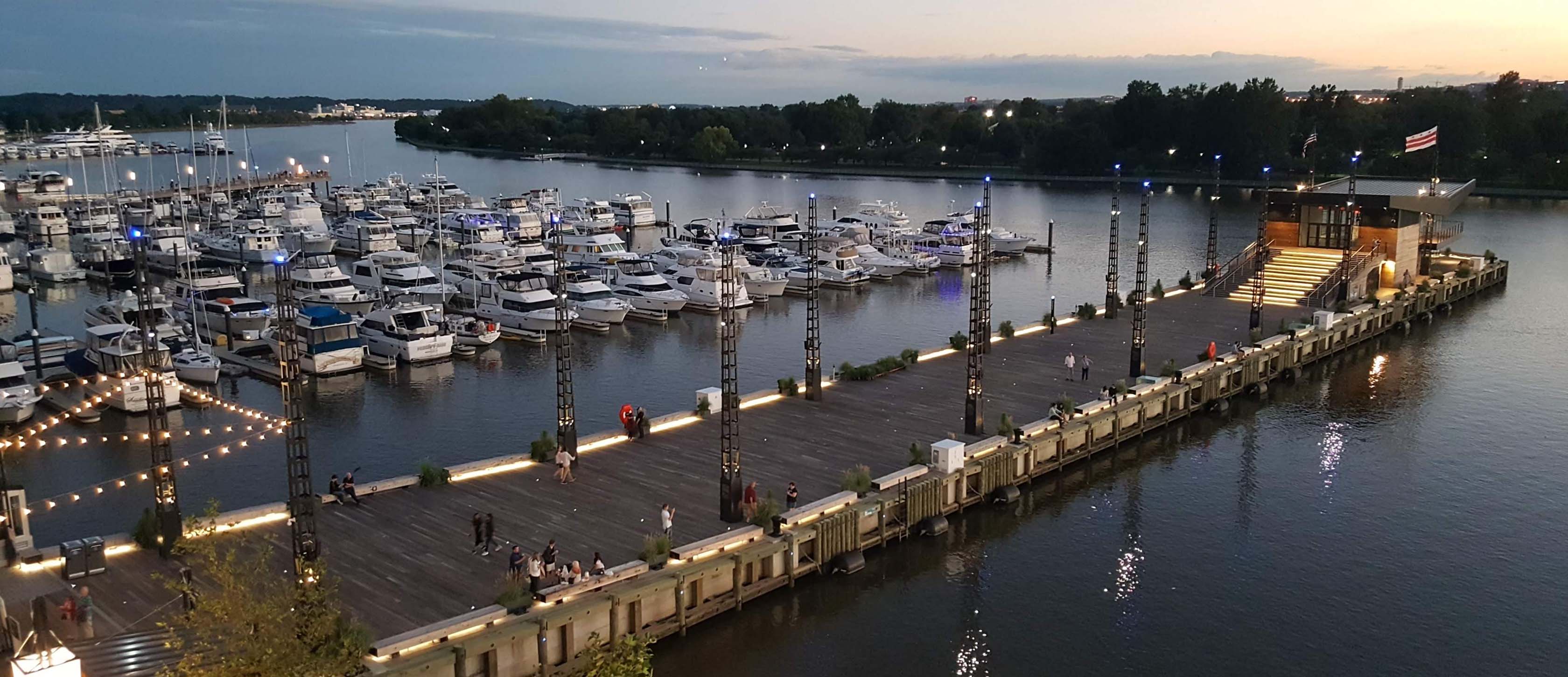 District Pier outdoor waterfront event space at The Wharf in Washington, DC
