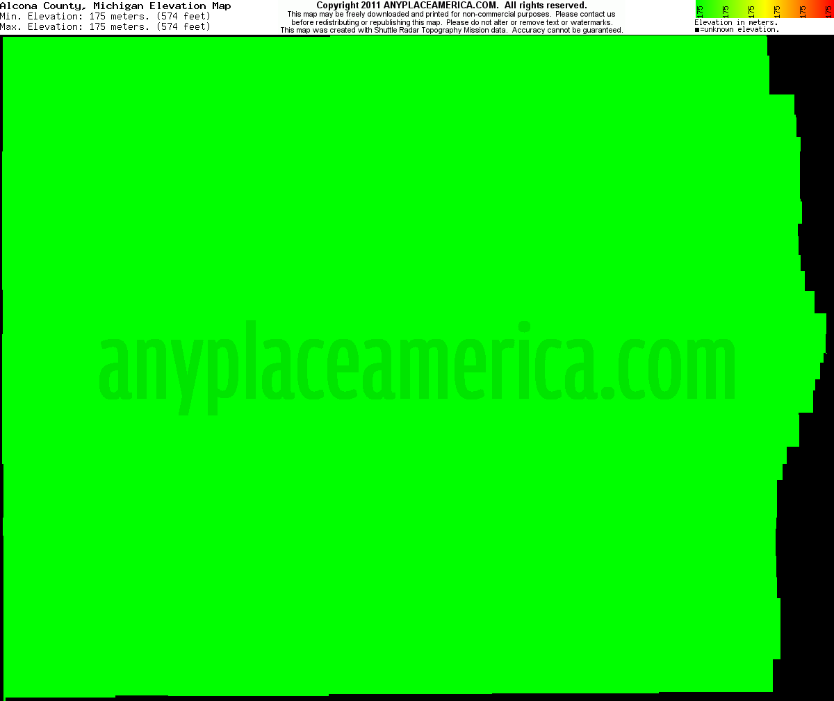 Topo Map Of Alcona Pond Glennie Mich