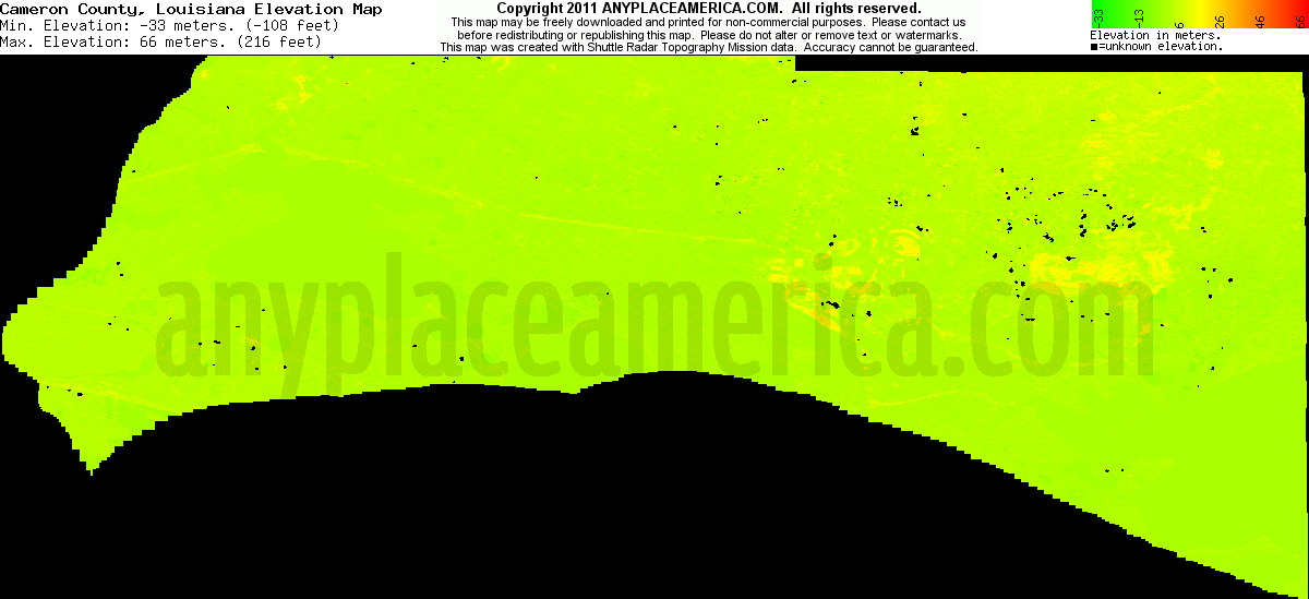 Cameron County Louisiana Digital Zip Code Map vrogue.co
