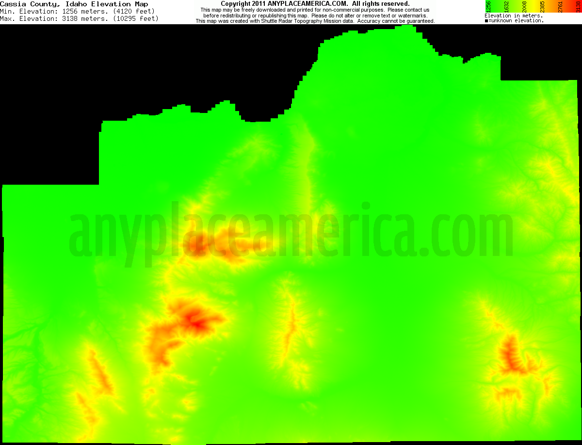 Free Cassia County, Idaho Topo Maps & Elevations