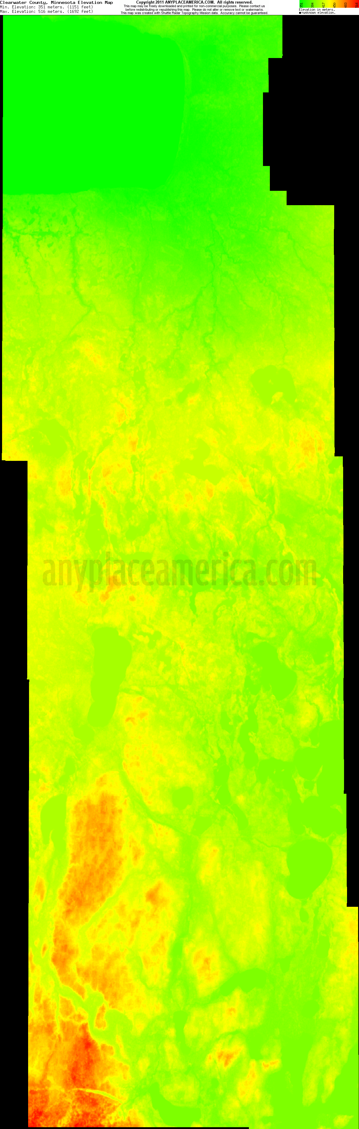 Free Clearwater County, Minnesota Topo Maps & Elevations