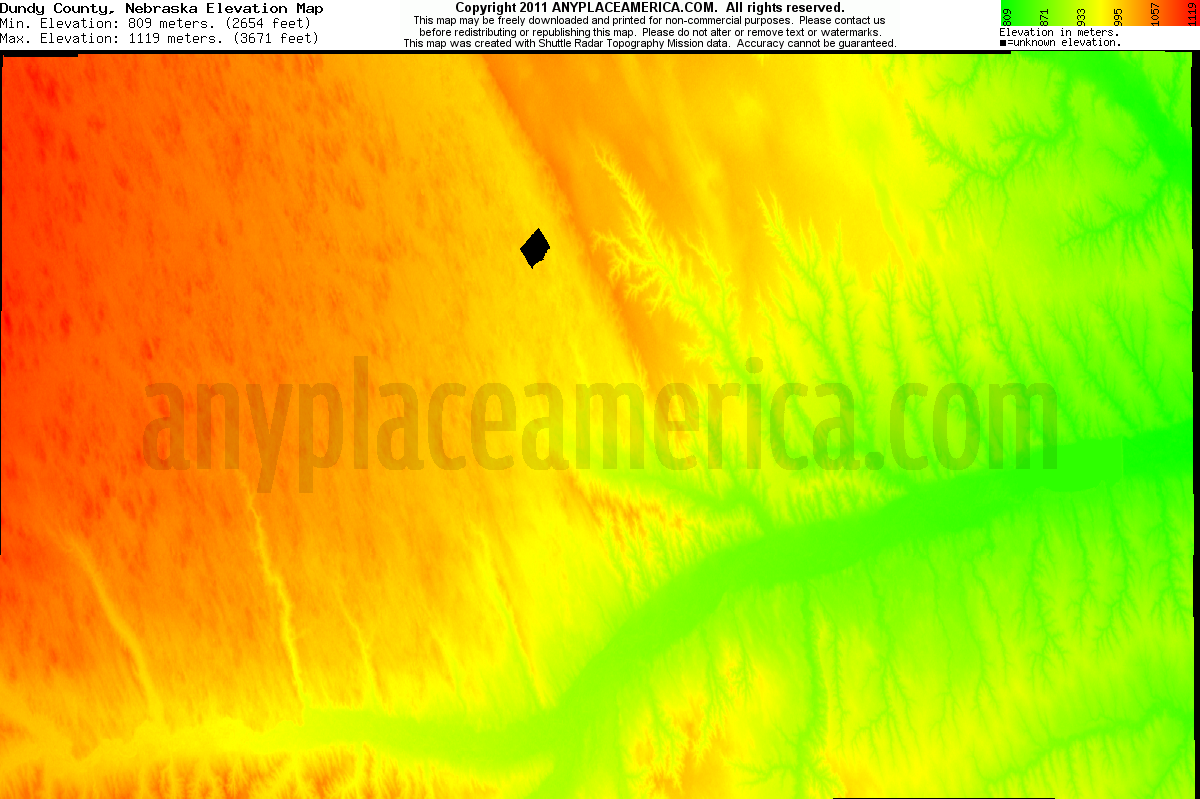 Free Dundy County, Nebraska Topo Maps & Elevations