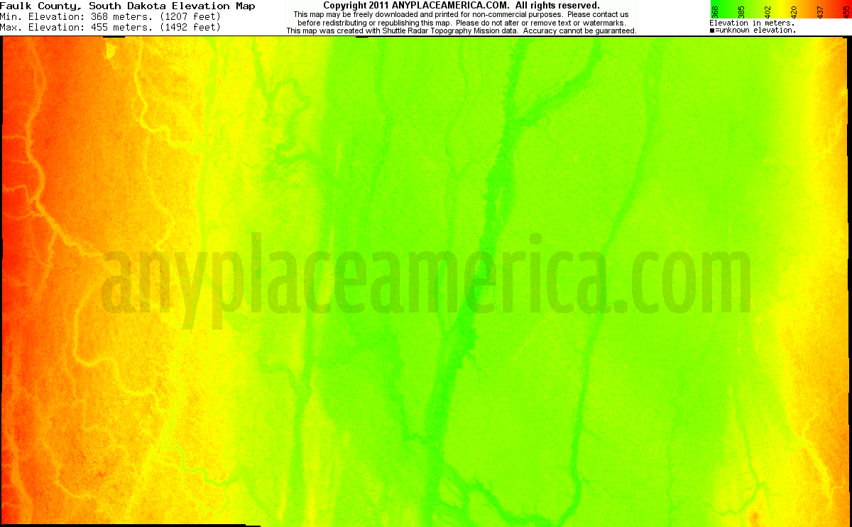Free Faulk County, South Dakota Topo Maps & Elevations