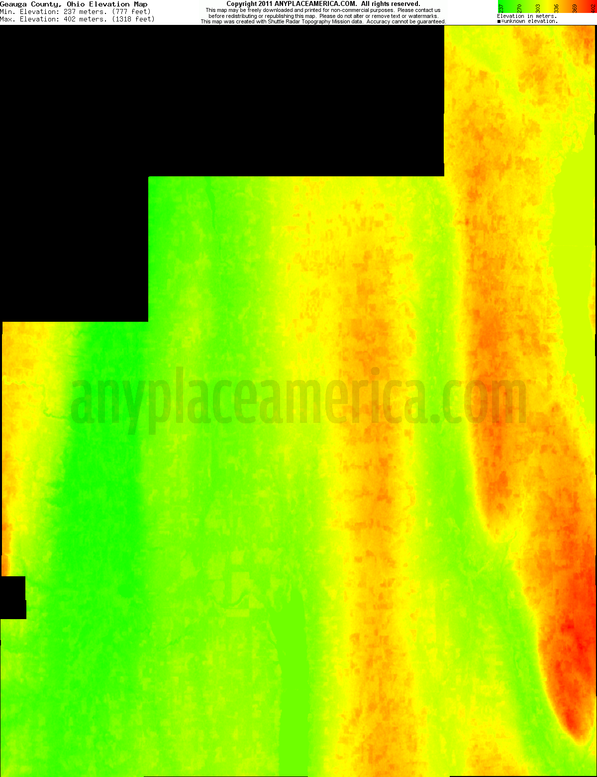 Free Geauga County, Ohio Topo Maps & Elevations