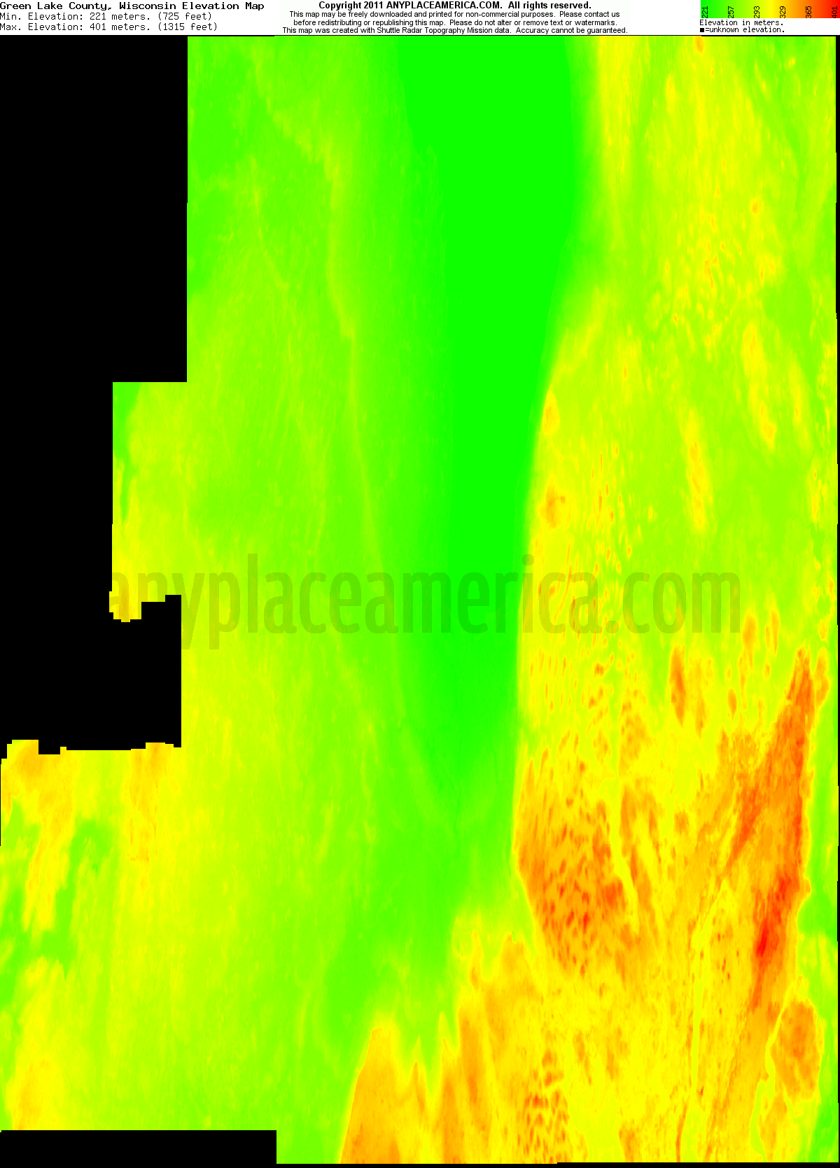 Free Green Lake County, Wisconsin Topo Maps & Elevations