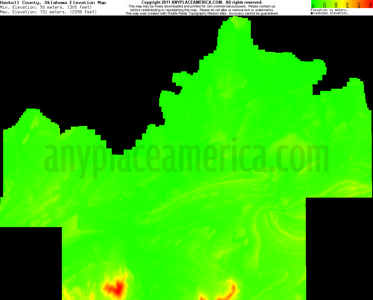 Free Haskell County, Oklahoma Topo Maps & Elevations