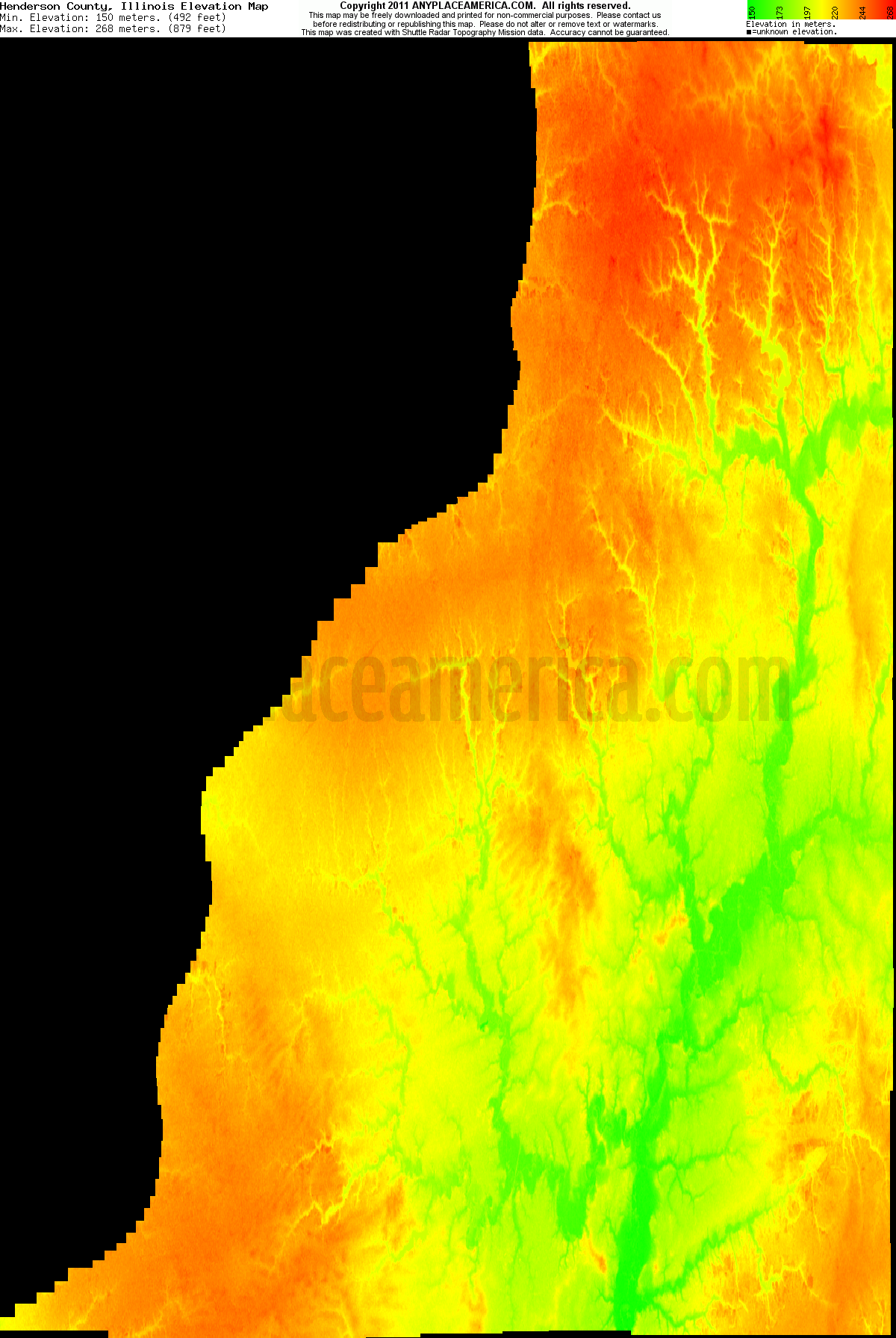 Free Henderson County, Illinois Topo Maps & Elevations