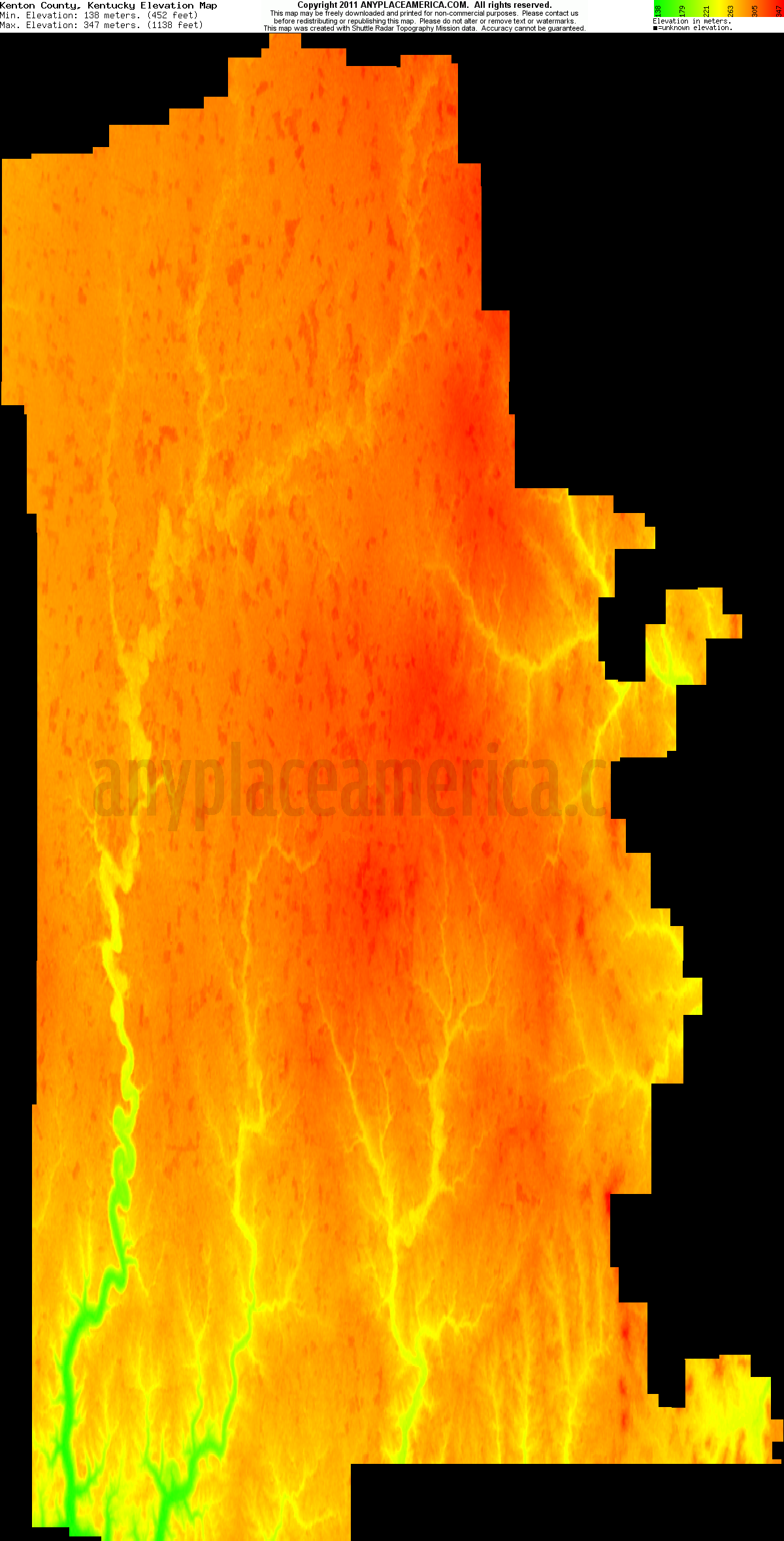 Free Kenton County, Kentucky Topo Maps & Elevations