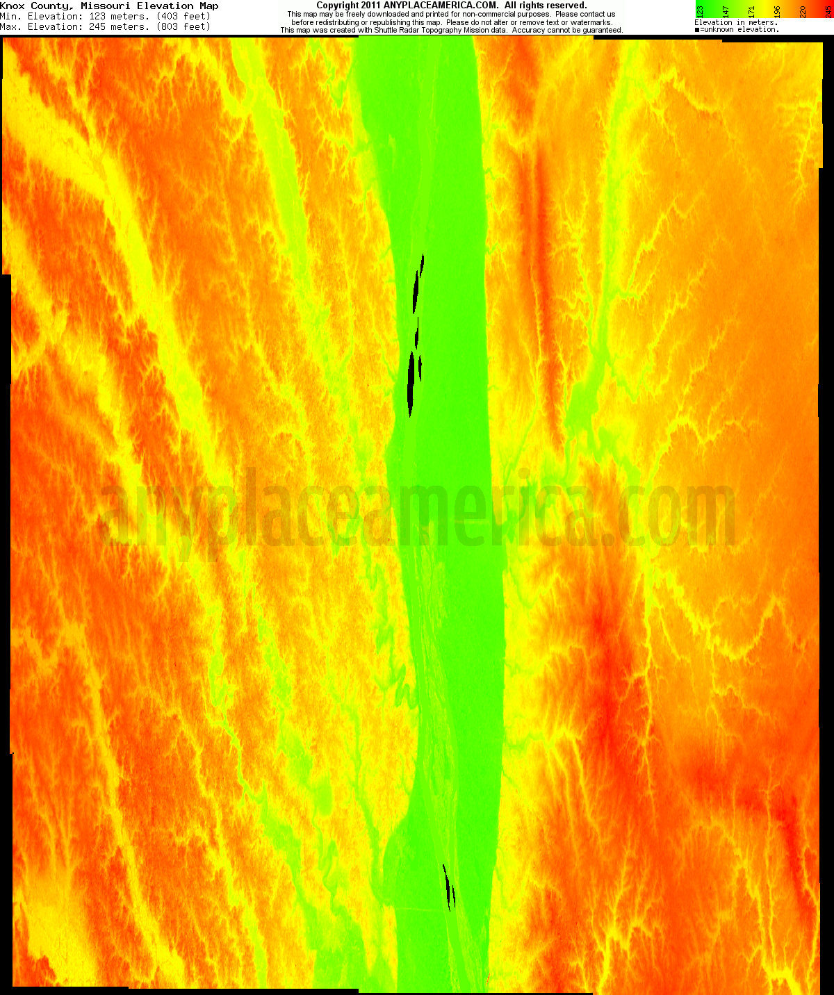 Free Knox County, Missouri Topo Maps & Elevations