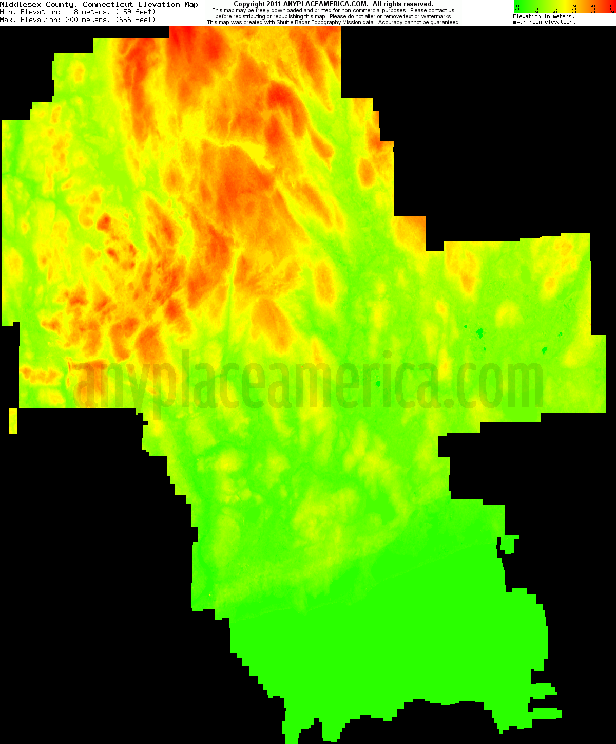 Free Middlesex County, Connecticut Topo Maps & Elevations