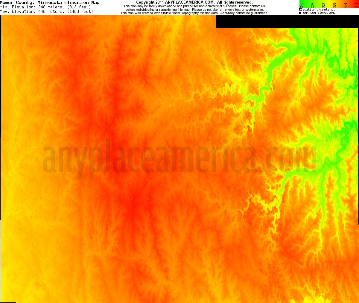 Free Mower County, Minnesota Topo Maps & Elevations