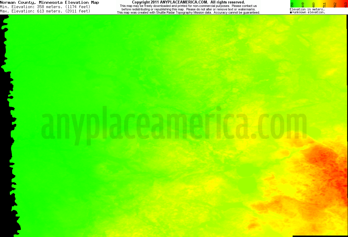 Free Norman County, Minnesota Topo Maps & Elevations