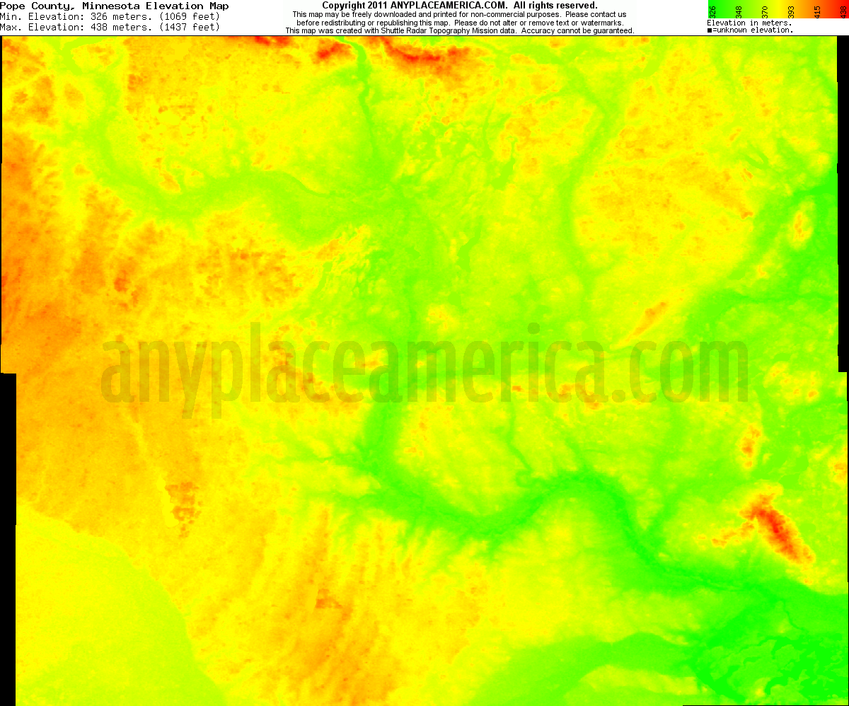 Free Pope County, Minnesota Topo Maps & Elevations