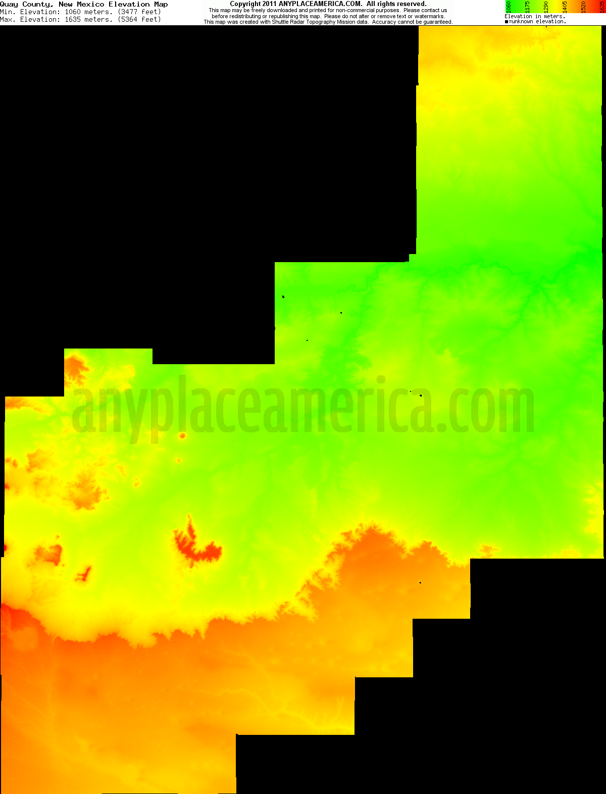 Free Quay County, New Mexico Topo Maps & Elevations