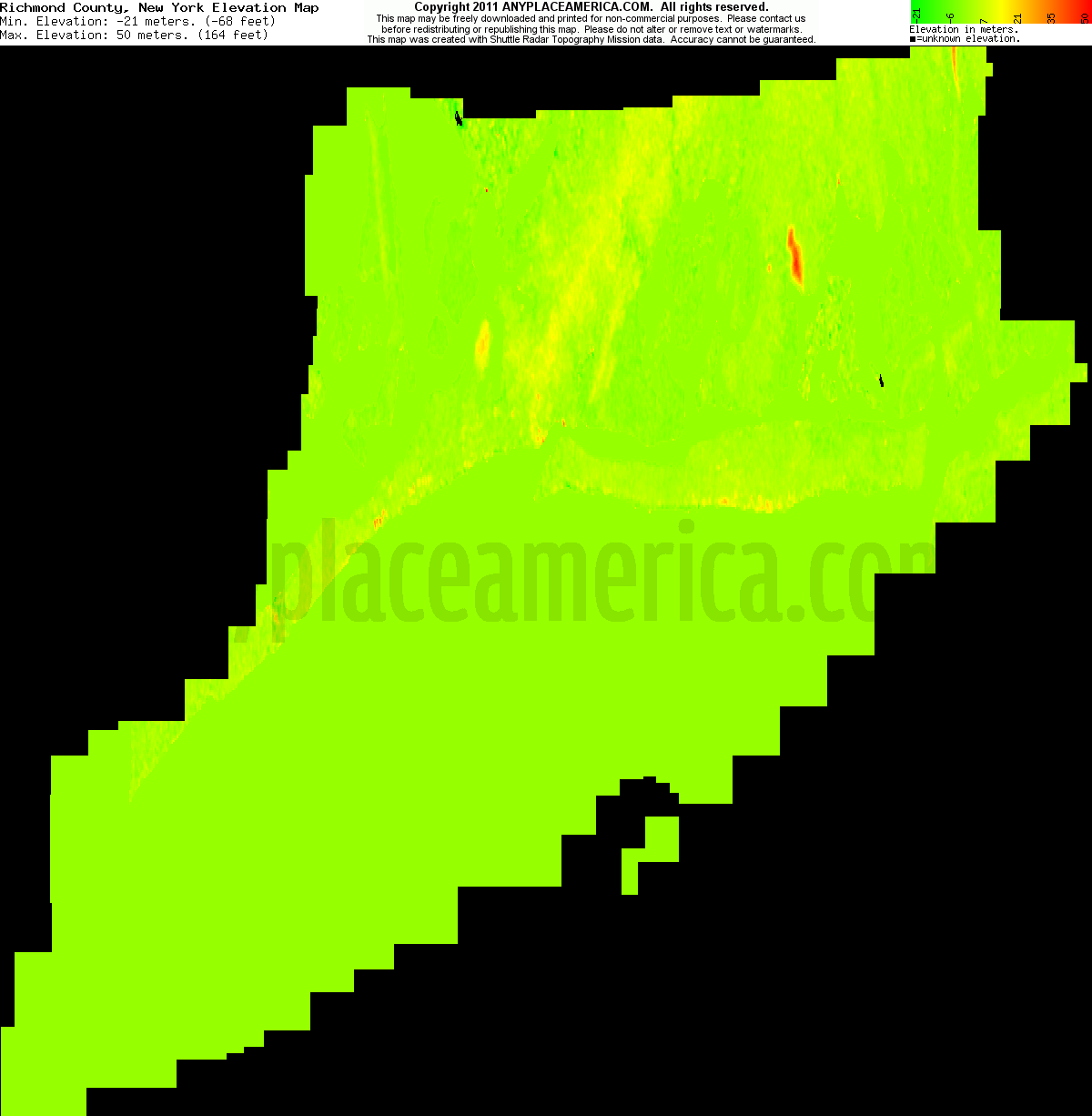 Free Richmond County, New York Topo Maps & Elevations
