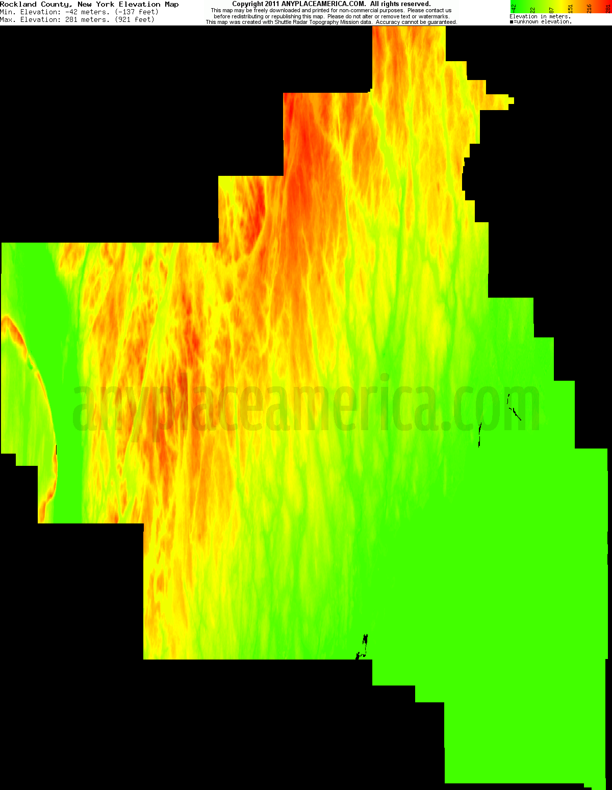 Free Rockland County, New York Topo Maps & Elevations