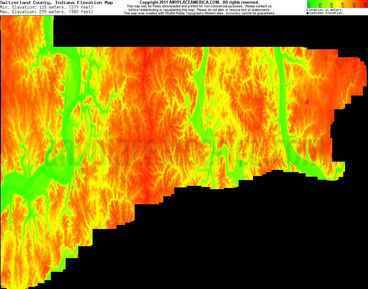 Free Switzerland County, Indiana Topo Maps & Elevations