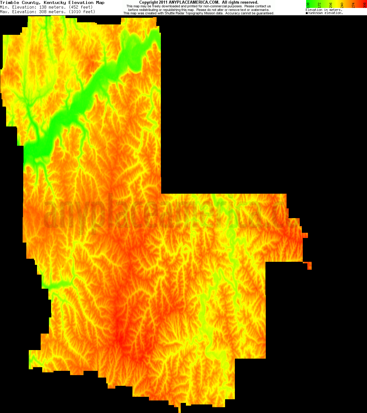 Trimble County Kentucky Zip Code Wall Map Maps Com Com