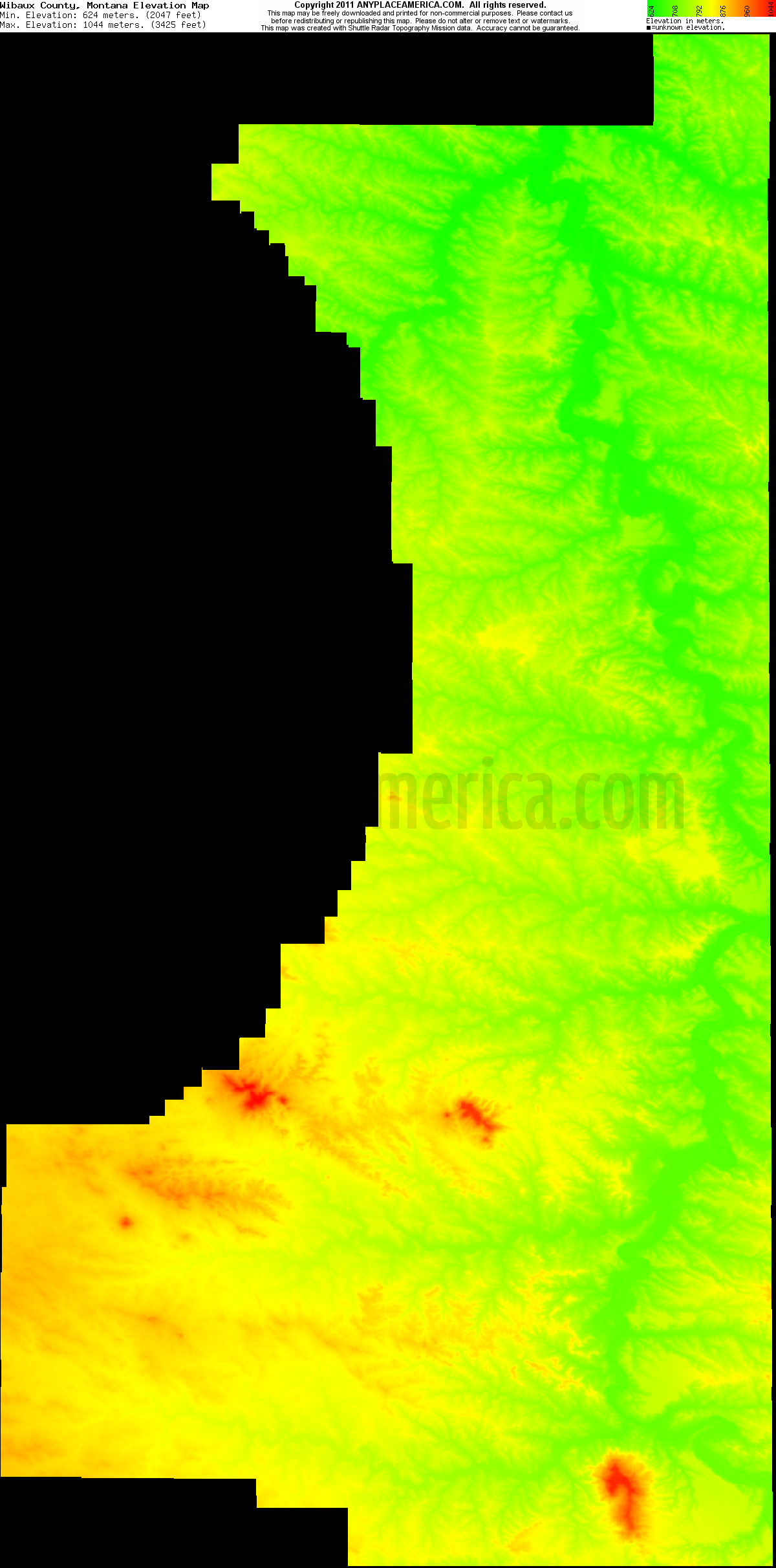 Free Wibaux County, Montana Topo Maps & Elevations