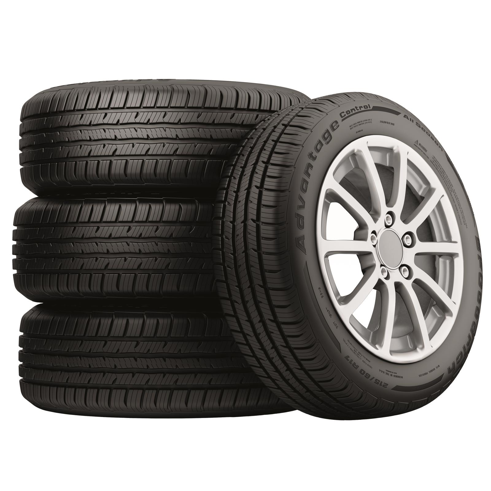 Stack of BFGoodrich Advantage Control all-season tires