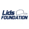 Lids Foundation logo with the words "Lids FOUNDATION" in blue text and a simple outline of a baseball cap above the word "FOUNDATION.