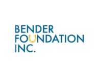 Bender Foundation Inc. logo with blue text and a gold horseshoe replacing the “U” in “FOUNDATION” on a white background.