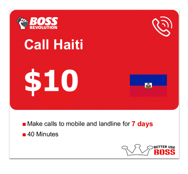 BOSS Revolution 10 Plan to Haiti for 40 minutes Talk for 20 Less