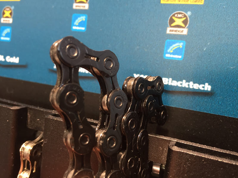 EB16 KMC blacks out the chain, adds more DLC colors, more Bikerumor