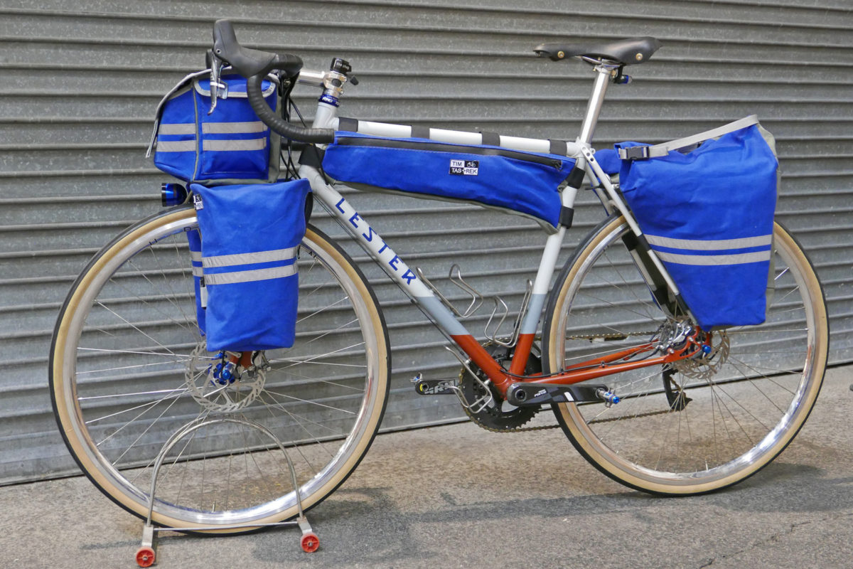 BFS2017 Made to order bags from Tim Tas & Rek, before bikepacking was