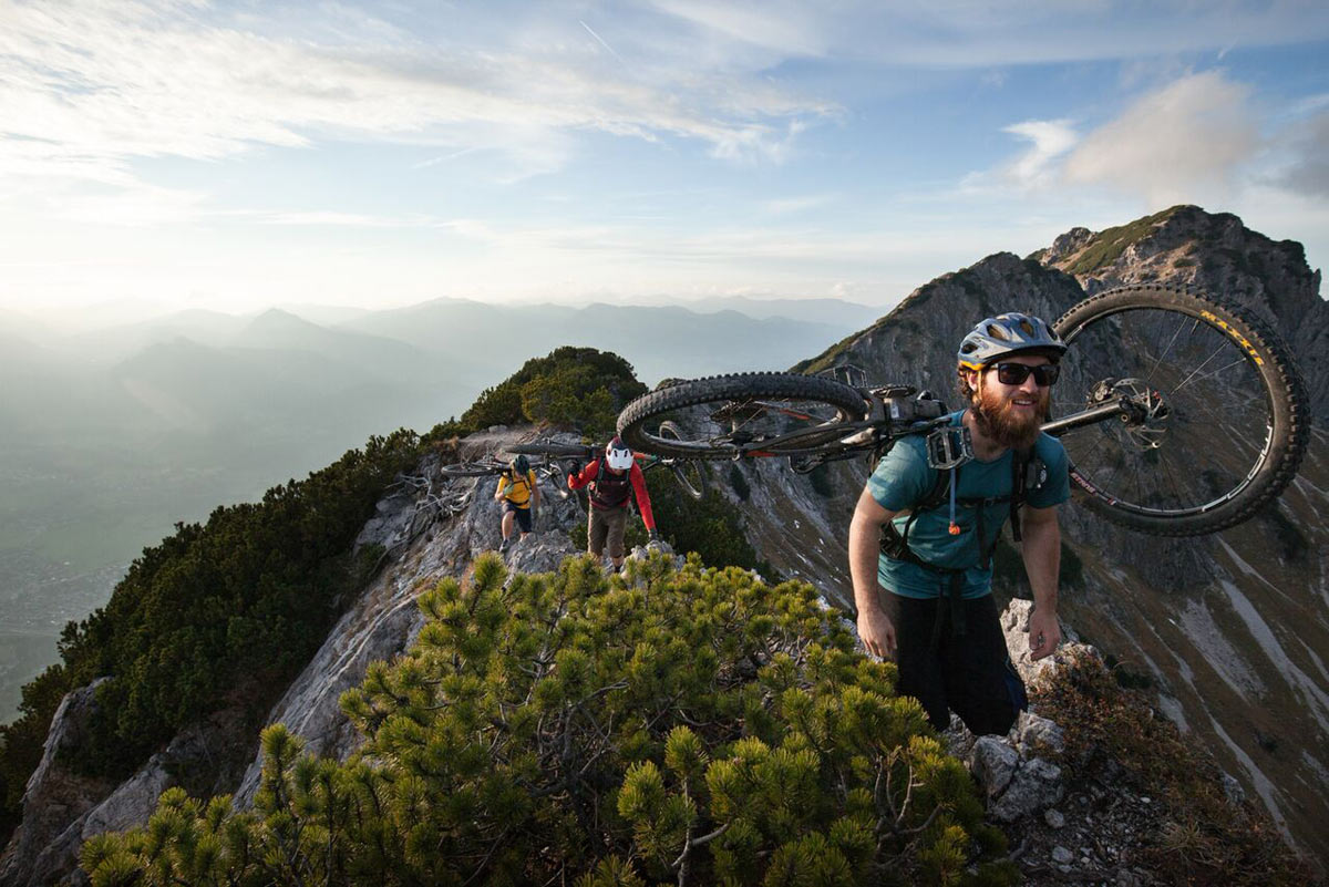 hydration pack so you can hike-a-bike 