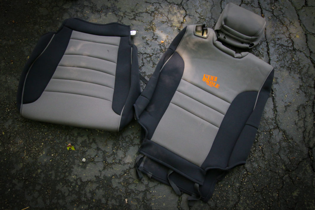 Vanlife Review Custom waterproof Honda Element seat covers from Wet