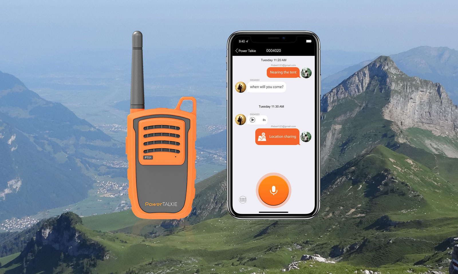 Power Talkie delivers backcountry text, talk & map sharing without cell